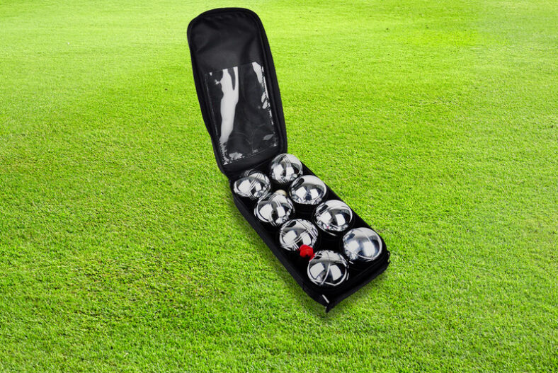 8pc French Boules Pétanque Garden Game Set w/ Carry Case £17.99 instead of £29.99