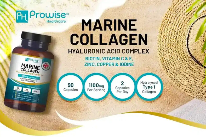 £12.99 instead of £29.99 for a 45 day supply* of marine collagen and hyaluronic acid capsules from Prowise Healthcare – save 57%