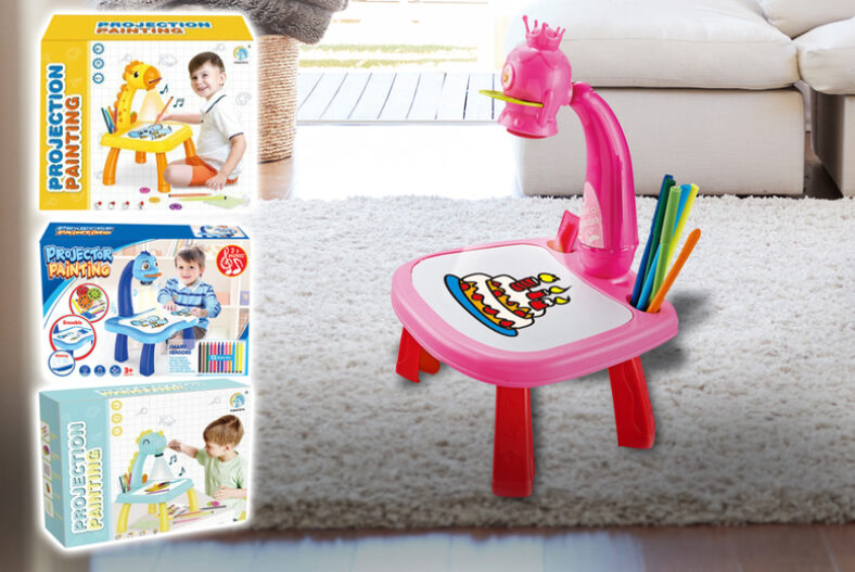 Kids’ LED Projector Drawing Table – 6 Styles! £12.99 instead of £29.99