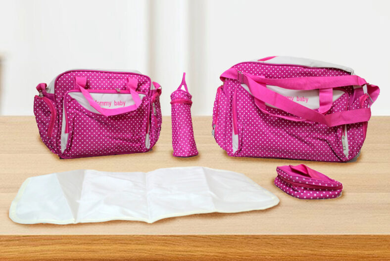 5pc Stylish Baby Bag Set – 6 Styles £16.99 instead of £34.99