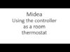 Midea heat pumps how to use the Midea controller as a room thermostat