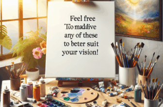 Feel free to modify any of these to better suit your vision!