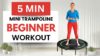 5-Minute Beginner Mini-Trampoline Workout | Low-Impact Cardio Rebounder Fitness