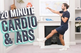 NEW!!!! 20 Minute FAT BURNING Cardio & Abs HOME HIIT Workout | The Body Coach TV