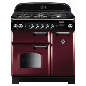 Rangemaster 116510 90cm Wide Classic Dual Fuel Range Cooker in Cranber