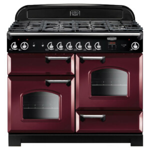 Rangemaster 116680 110cm Wide Classic Gas Range Cooker in Cranberry wi