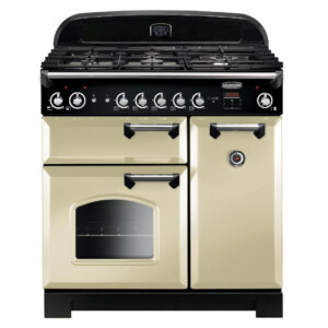 Rangemaster 116730 90cm Wide Classic Gas Range Cooker in Cream with Ch