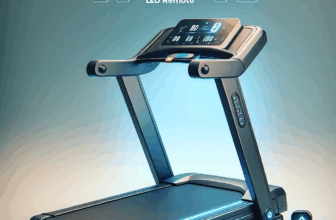 Folding Treadmill with 8% Incline LED Remote