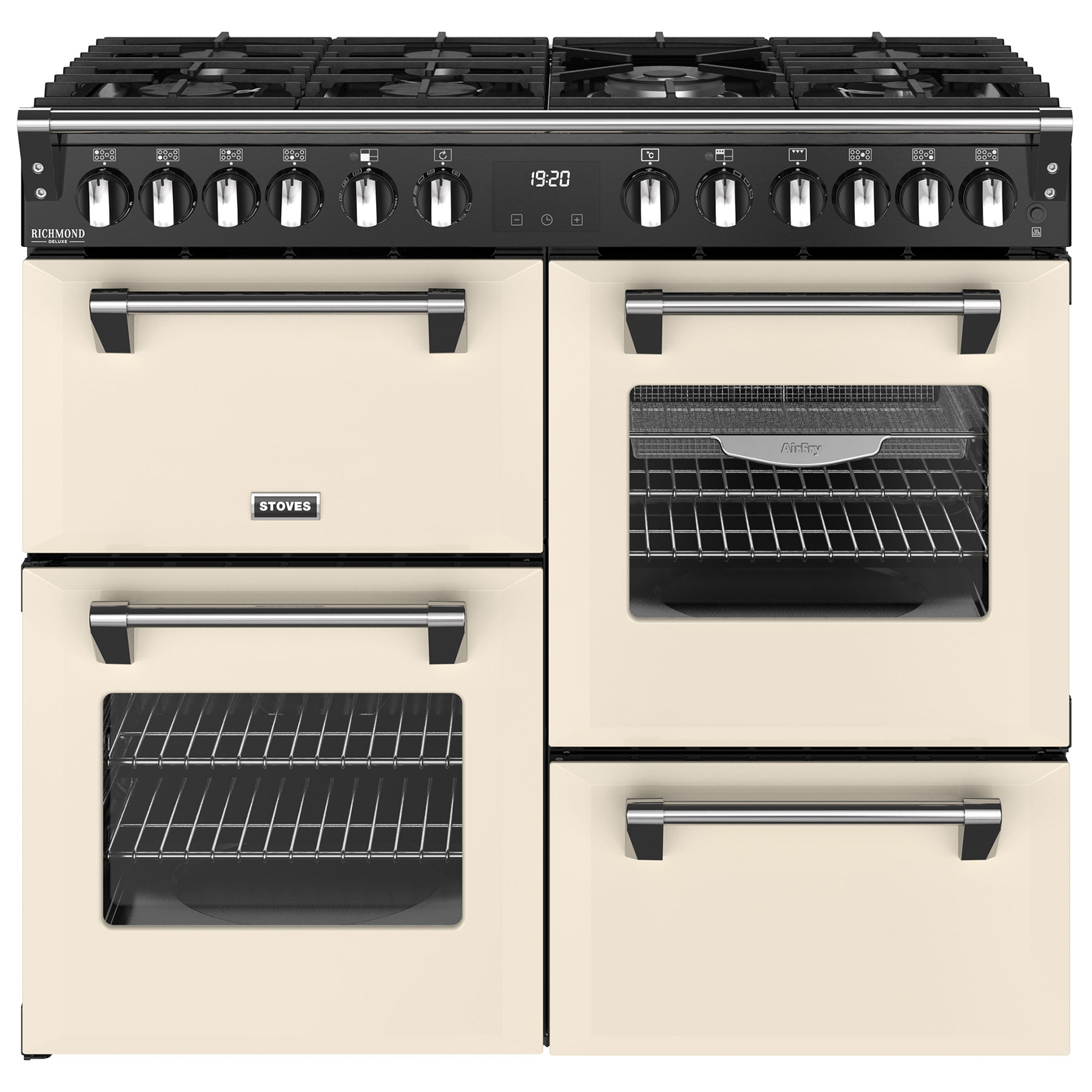 Stoves 444411872 100cm Wide Richmond Deluxe Dual Fuel Range Cooker in