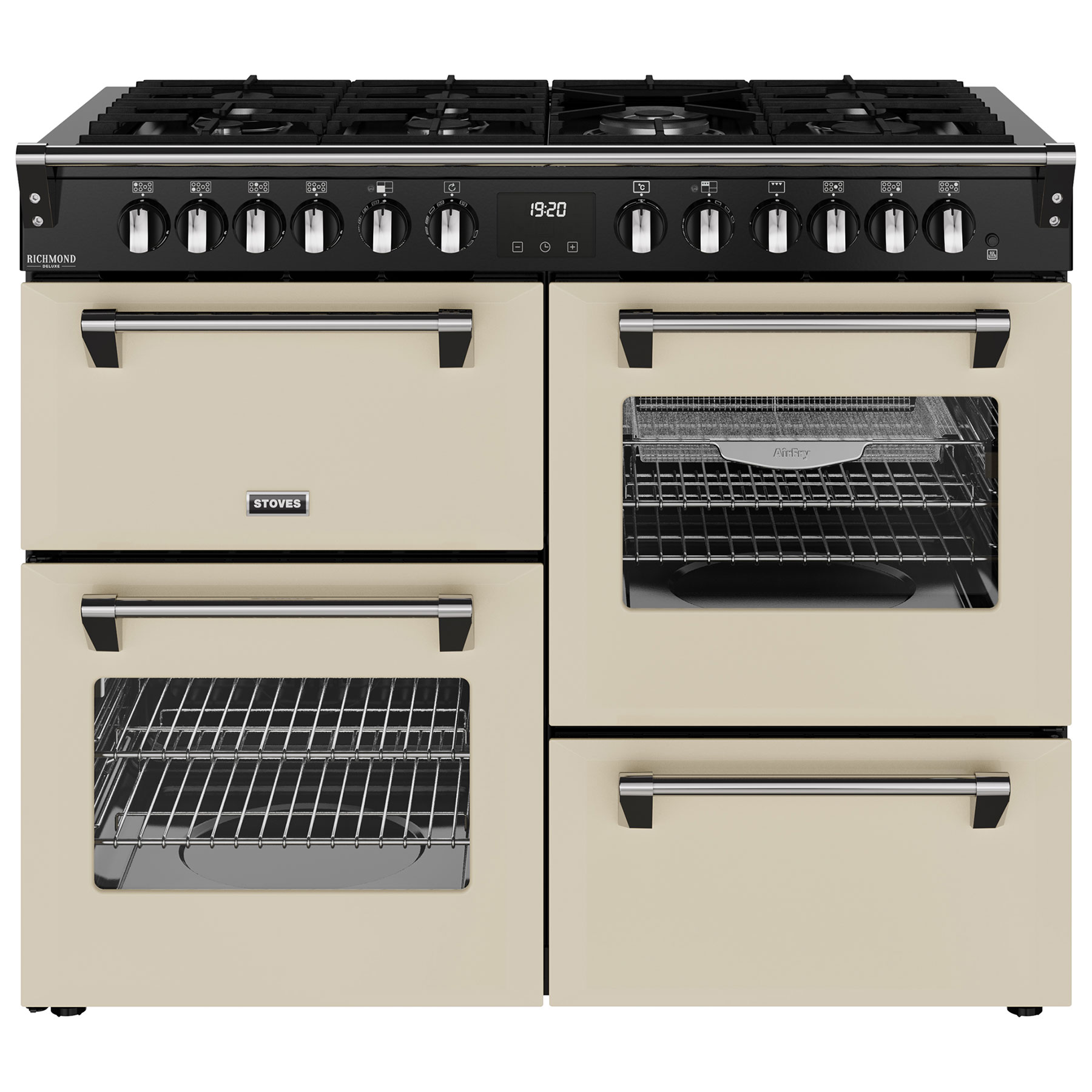 Stoves 444411877 110cm Wide Richmond Deluxe Dual Fuel Range Cooker in