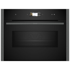 Neff C24MS71G0B N90 Built In Compact Oven Microwave in Black with Grap