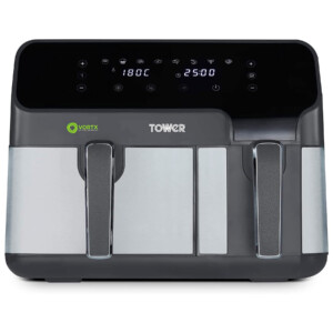 Tower T17099 8 5L VORTX Dual Zone Air Fryer with Smart Finish