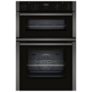 Neff U1ACE2AG3B N50 88cm Built In Electric Double Oven in Black with G