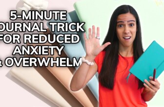 My 5 Minute Journaling Trick for Anxiety & Overwhelm (from a therapist)