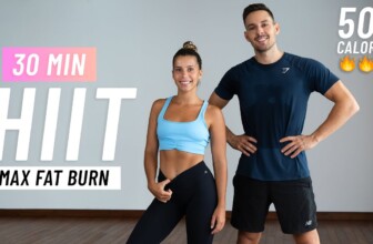30 MIN CARDIO HIIT Workout for Fat Burn (Full Body, No Equipment, At Home)