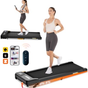 TODO Home Walking Pad with Incline: 3-in-1 Under Desk Treadmill with Remote and App, 2.5HP, 1-6KM/H Portable Walking Treadmill, 110 kg Capacity
