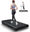 MERACH Walking Pad Treadmill with 0-9% Incline, 3 in 1 Under Desk Treadmill for Home/Office, 265LBS Capacity, 2.75HP Portable Treadmills with Magnetic Remote Control, LED Display, Space-Saving