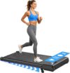 Walking Pad with 5% Incline, 3 In 1 Under Desk Treadmill for Home and Office, Portable Treadmill with LED Display, Remote Control,Installation Free