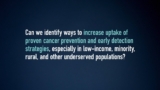 Expand Use of Proven Cancer Prevention and Early Detection Strategies – Blue Ribbon Panel 2016