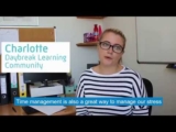 Time management – Charlotte’s tip for Mental Health Awareness Week 2018