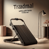 Folding Treadmill Walking Pad with Handle Portable Mini