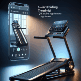 RUNIMON 6-in-1 Folding Treadmill 7% Incline App Remote