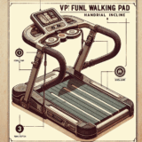 KEEP FUN Walking Pad Handrail 3-level Incline