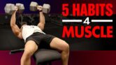 5 MUSCLE Building HABITS For Men Over 40 (TRY THESE TIPS!)