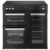 Belling 444411795 90cm Wide Cookcentre Induction Range Cooker in Black