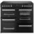 Belling 444411797 100cm Wide Cookcentre Ceramic Range Cooker in Black