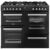 Belling 444411799 100cm Wide Cookcentre Dual Fuel Range Cooker in Blac