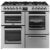 Belling 444411800 100cm Wide Cookcentre Dual Fuel Range Cooker in Stai