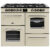 Belling 444411839 110cm Wide Farmhouse Dual Fuel Range Cooker in Cream