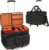Trunab Rolling DJ Cable File Bag with Hard Padded Bottom,Detachable Dividers and Dolly,Travel Gig Bag for Professional DJ Gear, Musical Instrument and Accessories