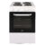 Solt ASCC60W 60cm Single Oven Electric Cooker in White with Solid Plat