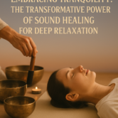 Embracing Tranquility: The Transformative Power of Sound Healing for Deep Relaxation