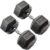 York 30kg Commercial Rubber Hex Dumbbells