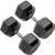 York 27.5kg Commercial Rubber Hex Dumbbells